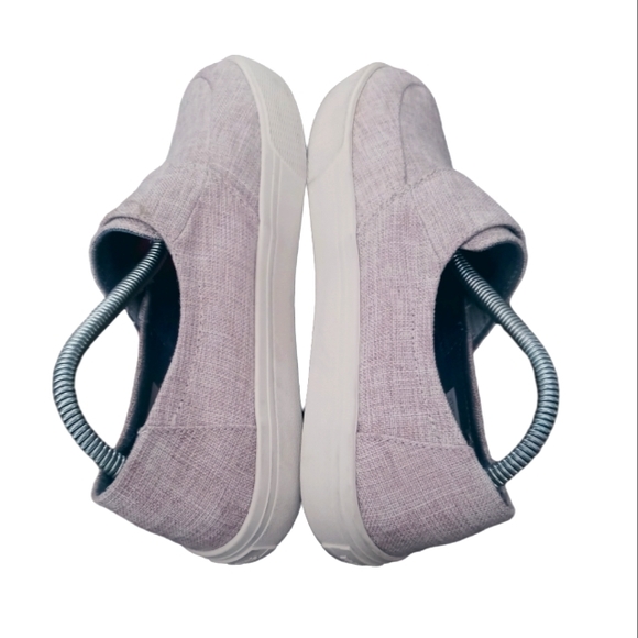 Toms Altair Women Canvas Pale Pink Metallic Hook & Loop Sneakers - Picture 4 of 10